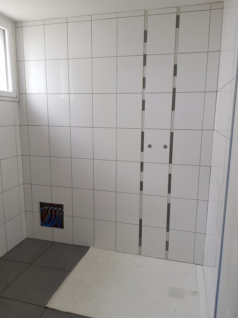 Refonte d'une salle de bain pendant travaux